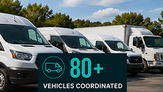 Primary fleet coordinator managing maintenance, vendors, insurance and lifecycle tracking to ensure reliable, cost-effective operations